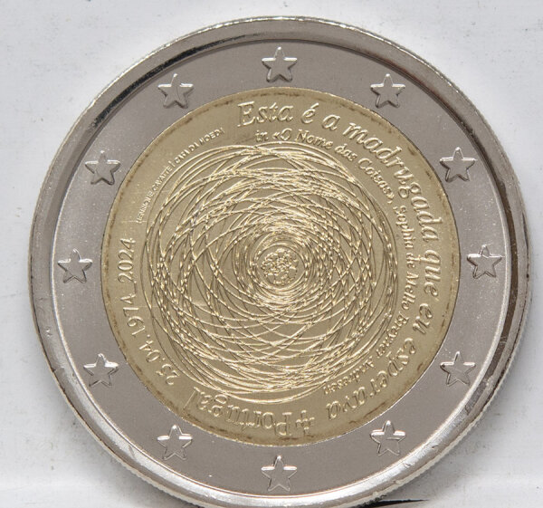 Runde Münze mit geprägtem Portraitprofil-Motiv, Brilliant Uncirculated, feine Oberflächenstruktur.