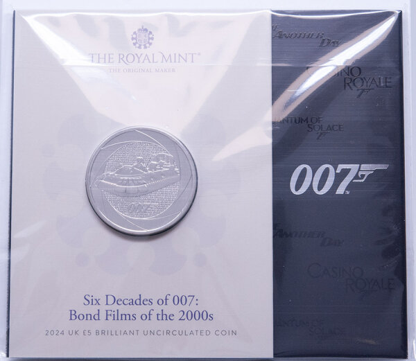 Runde Münze mit geprägtem Portraitprofil-Motiv, Brilliant Uncirculated, feine Oberflächenstruktur.