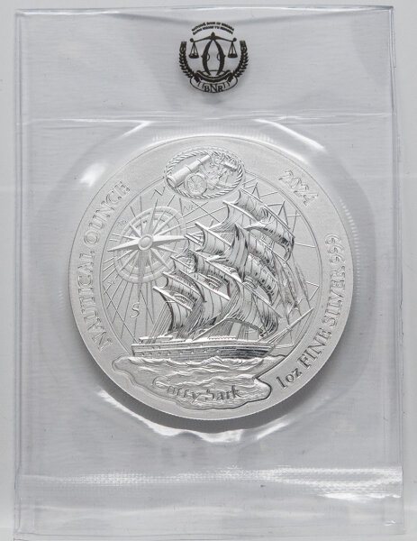Ruanda 2024 50 RW Francs - Nautische Unze - Cutty Sark - 1 Unze Silber