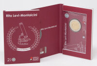 Runde Münze mit geprägtem Portraitprofil-Motiv,...