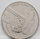 Runde Münze mit geprägtem Portraitprofil-Motiv, Brilliant Uncirculated, feine Oberflächenstruktur.