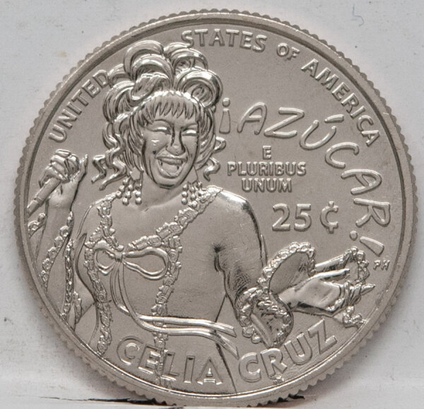 Runde Münze mit geprägtem Portraitprofil-Motiv, Brilliant Uncirculated, feine Oberflächenstruktur.