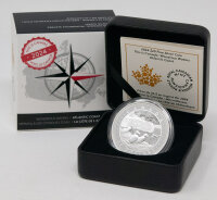 Runde Münze mit geprägtem Portraitprofil-Motiv,...