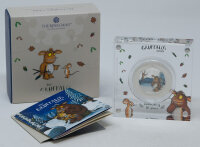 Runde Münze mit geprägtem Portraitprofil-Motiv,...