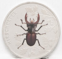 Runde Münze mit geprägtem Portraitprofil-Motiv,...