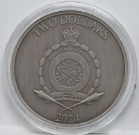 Niue 2 Dollar 2024 - Heroes of Greek Mythology #3 - Theseus* antik finish