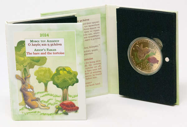 Griechenland 1,5 Euro 2024 - Hase und Schildkröte