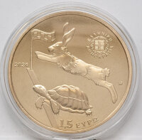 Griechenland 1,5 Euro 2024 - Hase und Schildkröte