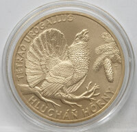 Runde Münze mit geprägtem Portraitprofil-Motiv,...