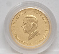 Australien 5 Dollar 2025 - Jahr der Schlange - 1/20 Unze Gold
