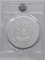 Ruanda 2025 50 RW Francs - African Ounce - Kampfadler - 1 Unze Silber