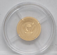 Kongo 100 Francs 2024 - Prehistoric Life II. #3 - GOLD - Utahraptor