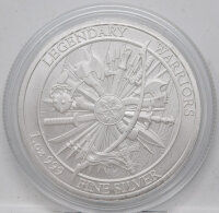 Silver Round - Legendary Warriors #8 - Spartakus - Spartacus Ag999 1 oz BU