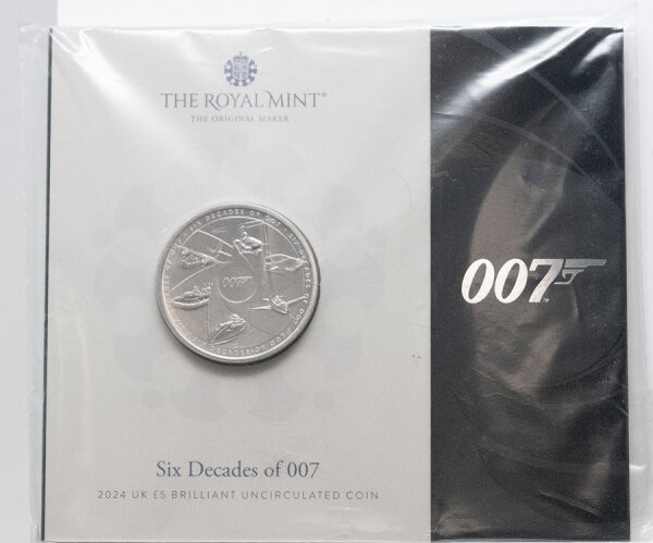 Runde Münze mit geprägtem Portraitprofil-Motiv, Brilliant Uncirculated, feine Oberflächenstruktur.