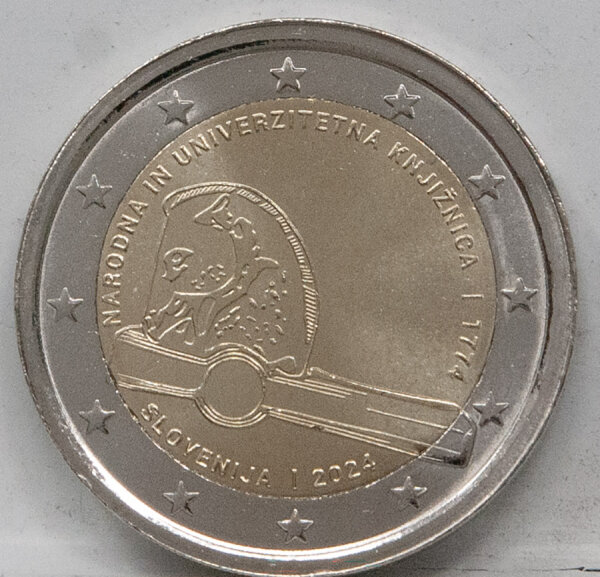 Runde Münze mit geprägtem Portraitprofil-Motiv, Brilliant Uncirculated, feine Oberflächenstruktur.