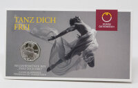 Runde Münze mit geprägtem Koala-Motiv,...