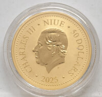 Niue 50 Dollar 2025 - Phoenix - 1/4 oz. Gold