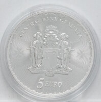 Malta 5 Euro 2025 - Malteser Kreuz - 1 oz Silber prooflike