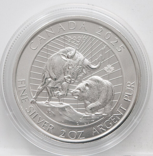 Kanada 10 Dollar 2025 - Bull and Bear - 2 oz