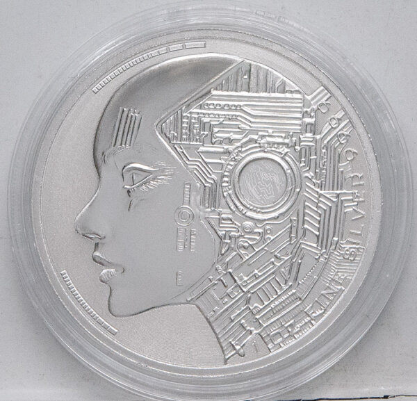 Tschad 5.000 Francs 2025 - AI Coin 1 Unze Silber prooflike