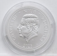 Vorderseite der 15 Cent Goldmünze Tschechischer Löwe 2025 mit detailreichem Relief.