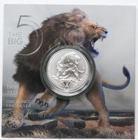 Runde Münze mit geprägtem Portraitprofil-Motiv, Brilliant Uncirculated, feine Oberflächenstruktur.