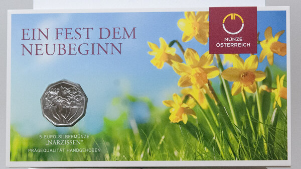 Runde Münze mit geprägtem Portraitprofil-Motiv, Brilliant Uncirculated, feine Oberflächenstruktur.