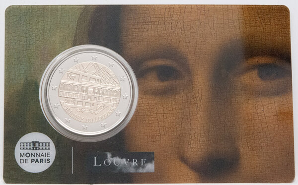 Frankreich 2 Euro 2025 - Louvre - Da Vinci - Mona Lisa BU