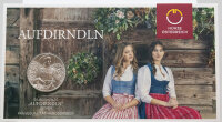 Runde Münze mit geprägtem Koala-Motiv, Brilliant Uncirculated, feine Oberflächenstruktur.