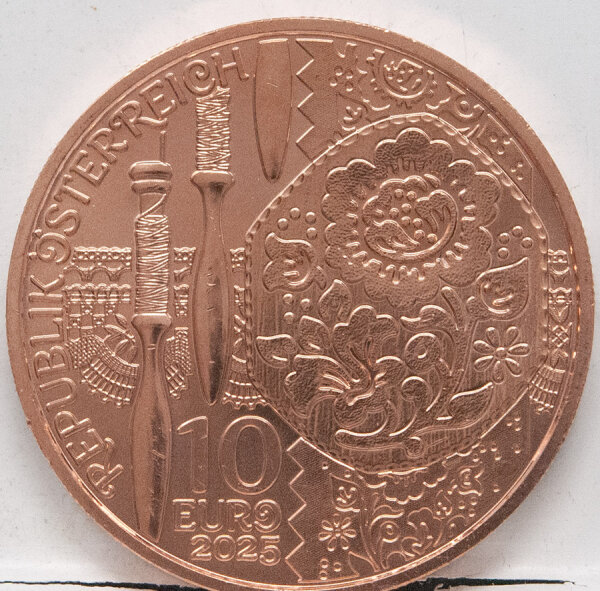 Runde Münze mit geprägtem Koala-Motiv, Brilliant Uncirculated, feine Oberflächenstruktur.