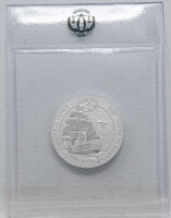 Runde Münze mit geprägtem Adler-Motiv,...