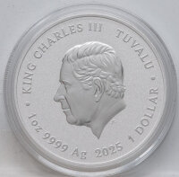 Tuvalu 1 Dollar 2025 - Ottifanten - 1 oz. - Caritas Omnia Potest - gilded