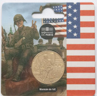 Runde Münze mit geprägtem Portraitprofil-Motiv,...