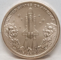 Runde Münze mit geprägtem Portraitprofil-Motiv,...