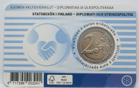Finnland 2 Euro 2025 - Staatsbesuche  - Coincard englisch