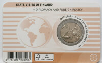 Finnland 2 Euro 2025 - Staatsbesuche  - Coincard finnisch