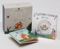 Runde Münze mit geprägtem Portraitprofil-Motiv,...