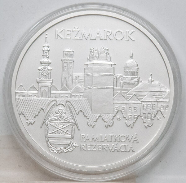 Runde Münze mit geprägtem Portraitprofil-Motiv, Brilliant Uncirculated, feine Oberflächenstruktur.