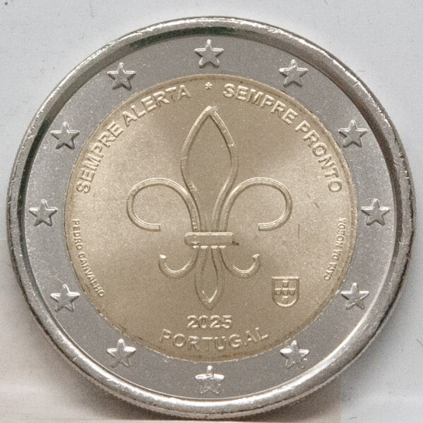 Runde Münze mit geprägtem Portraitprofil-Motiv, Brilliant Uncirculated, feine Oberflächenstruktur.