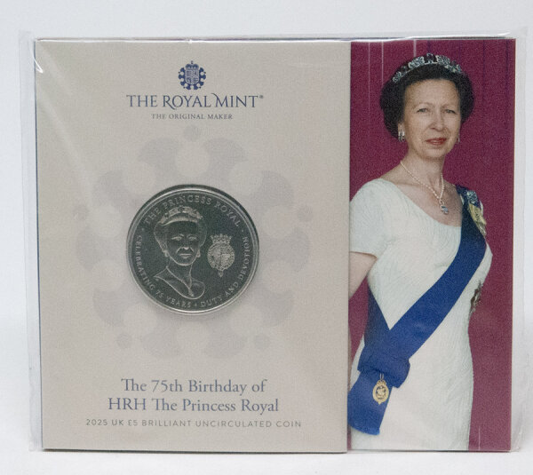 Großbritannien 5 Pfund 2025 - Prinzessin Anne BU