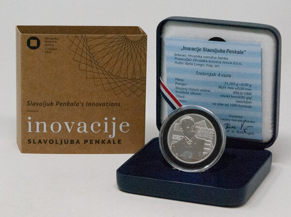 Kroatien 4 Euro 2025 - Slavoljub Penkala - 1 oz Silver