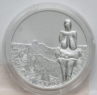 Runde Münze mit geprägtem Portraitprofil-Motiv,...