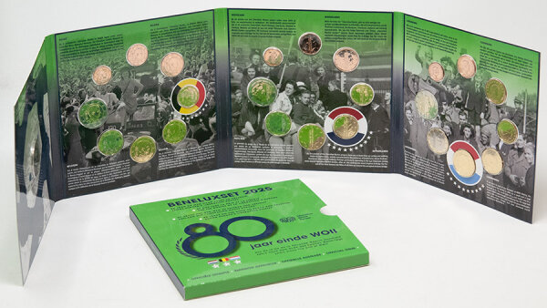 Runde Münze mit geprägtem Portraitprofil-Motiv, Brilliant Uncirculated, feine Oberflächenstruktur.