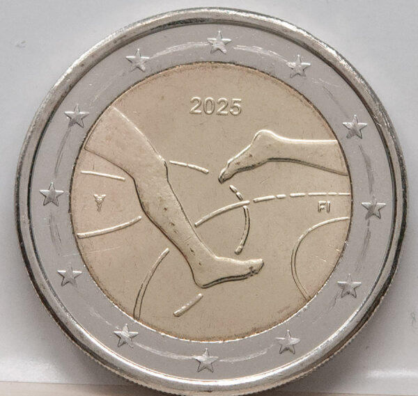 Runde Münze mit geprägtem Löwe-Motiv, Brilliant Uncirculated, feine Oberflächenstruktur.