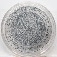 Kamerun 2.000 Francs 2025 - King Cnut the Great - 2 oz