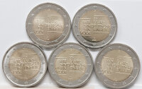 Deutschland 5 x 2 Euro 2025 - 35 Jahre Deutsche Einheit...