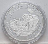 Somalia 2026 African Wildlife Elephant Silbermünze 1...