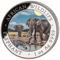 Somalia 2026 African Wildlife Elephant Silbermünze 1...