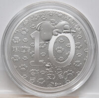 Frankreich 10 Euro 2025 - Peanuts - Snoopy - PP coloriert