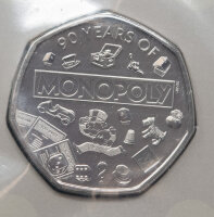 Großbritannien 50 Pence 2025 - Monopoly BU